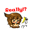 猛禽 擬人化編 肉食系女子（個別スタンプ：25）