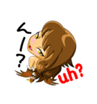猛禽 擬人化編 肉食系女子（個別スタンプ：32）