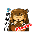 猛禽 擬人化編 肉食系女子（個別スタンプ：34）