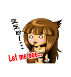 猛禽 擬人化編 肉食系女子（個別スタンプ：36）