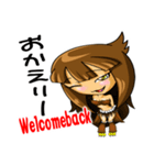 猛禽 擬人化編 肉食系女子（個別スタンプ：37）