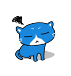 blue-white cat（個別スタンプ：14）