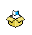 こねこ（箱から出てくる）（個別スタンプ：1）