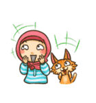 Hijabers ＆ Kitty（個別スタンプ：37）