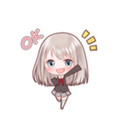 制服少女（個別スタンプ：4）