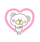 ゆるいクマで返信 ズキュン！！（個別スタンプ：17）
