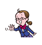 メガネ女子中学生Cちゃん！（個別スタンプ：6）