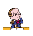 メガネ女子中学生Cちゃん！（個別スタンプ：18）
