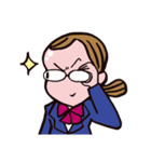 メガネ女子中学生Cちゃん！（個別スタンプ：24）