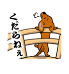 江戸っ子ダックス（個別スタンプ：12）