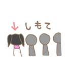 黒髪ぱっつんツインテちゃん。（個別スタンプ：34）