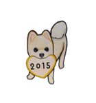 ポメラニアンのHappy NewYear（個別スタンプ：21）