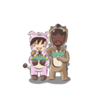 Special Sloth: Din ＆ Moo（個別スタンプ：40）