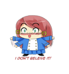 Nong Sweetie - chibi girl - english set（個別スタンプ：16）
