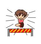 部活女子学生（個別スタンプ：14）