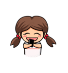 部活女子学生（個別スタンプ：22）