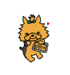 ヨークシャテリアのリボンちゃん（個別スタンプ：19）