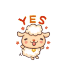 Happy 300 % cotton sheep（個別スタンプ：1）