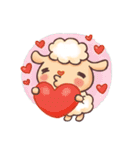 Happy 300 % cotton sheep（個別スタンプ：12）