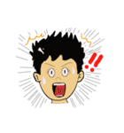 まめ男とまめ子（個別スタンプ：1）