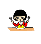 黒髪の女の子海苔子（個別スタンプ：37）