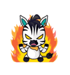 ゾニー、かわいくて魅力的なシマウマ（個別スタンプ：15）