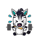 ゾニー、かわいくて魅力的なシマウマ（個別スタンプ：28）