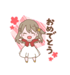 【ユルふわ可愛い】ミニチュアガールズ2（個別スタンプ：24）