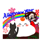 大好きねこサラミと一緒。（個別スタンプ：32）
