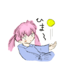 ラフタッチ少女（個別スタンプ：8）