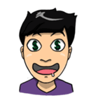 Purple Shirt Men（個別スタンプ：1）