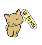 ねここちゃんとお友達 英語（個別スタンプ：27）