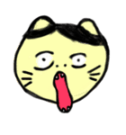 あいた口がふさがらない猫（個別スタンプ：17）