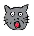 あいた口がふさがらない猫（個別スタンプ：30）