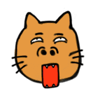 あいた口がふさがらない猫（個別スタンプ：35）