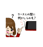 スマホ女子（個別スタンプ：35）