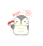 Hooty - the cute owl - grey color set（個別スタンプ：39）