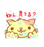 ワンピを着た猫（個別スタンプ：1）