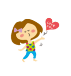 For girls！（個別スタンプ：36）