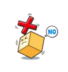 キューブくんの使いやすいスタンプ（個別スタンプ：4）