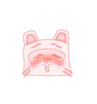 四角い動物たち（個別スタンプ：38）