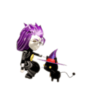 ハロウィンシリーズ-3D魔法使いスタンプ（個別スタンプ：9）
