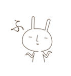 クールなしろうさぎ（個別スタンプ：1）