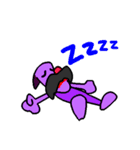 Mustached Dog（個別スタンプ：24）