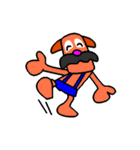 Mustached Dog（個別スタンプ：30）