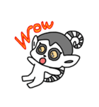 ワオキツネザルと一緒（個別スタンプ：6）
