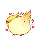 もふもふインコちゃん（個別スタンプ：3）