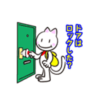 チェック好きのねこくん（個別スタンプ：5）