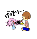 うさぎ頭の男の子スタンプ（個別スタンプ：15）