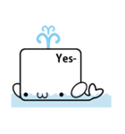 [Okim]アルビノクジラ'Whaly'（個別スタンプ：6）